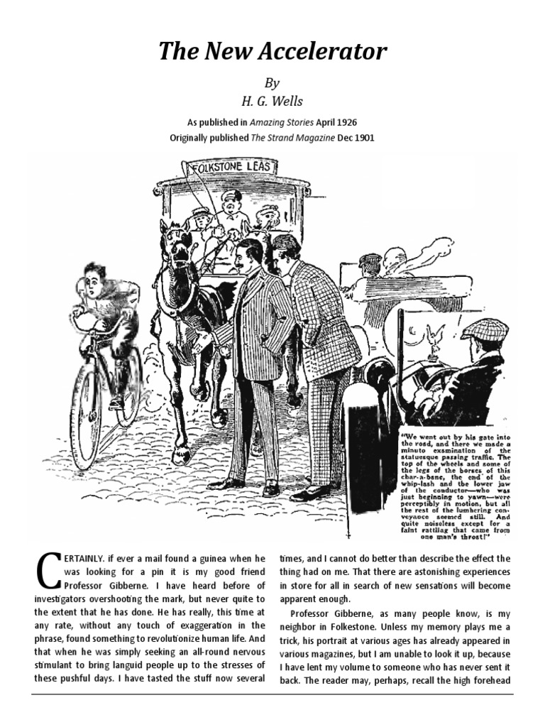 Amazing Stories 1926 04 The New Accelerator by H. G. Wells PDF