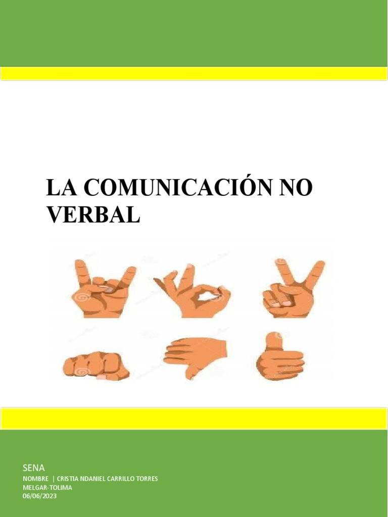 Ejercicios de Comunicación No Verbal | PDF | Comunicación | Comunicación no verbal