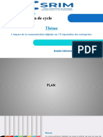 L'impact de La Communication Digitale Sur L'réputation Des Entreprises