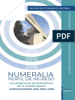 Numeralia Perfil Ingreso 2022