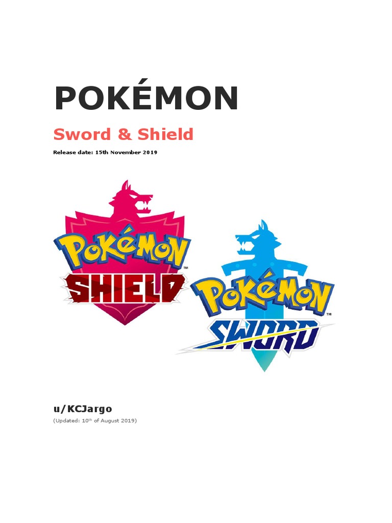 Pokémon Sword & Shield Overview Guide | PDF | Pokémon