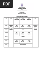 NLC Sample Class Program and Schedule | PDF