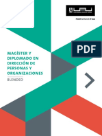 Magister en Direccion de Personas y Organizaciones 2022