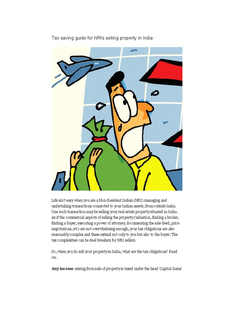 NRI Saving Guide PDF Capital Gains Tax Capital Gain