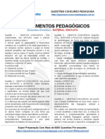 38 Simulado Questoes de Concursos Conhecimentos Pedagogicos