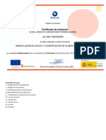 MANIPULACIÓN EN CRUDO Y CONSERVACIÓN DE ALIMENTOS (INAD030PO) - GRUPO 2 - Certificado de Asistencia