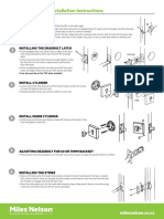 S Range Deadbolt Install Instructions Passage