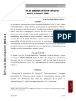 El Contrato de Estacionamiento Vehicular: Análisis de La Ley #29461