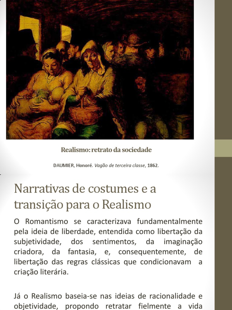 Realismo: Retrato Da Sociedade: DAUMIER, Honoré. Vagão de Terceira ...