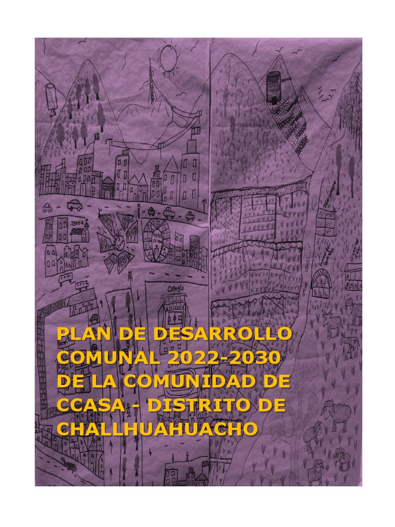 PLADECOM - CC. Ccasa (Entregado) | PDF | Agua | Pobreza