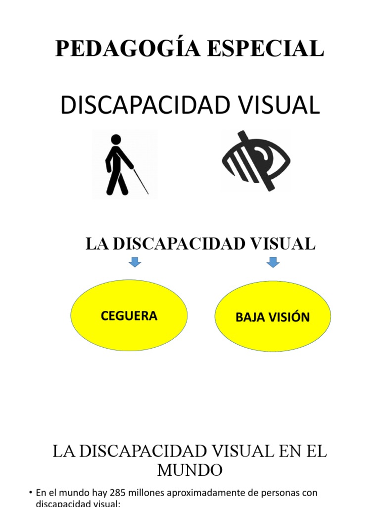 Discapacidad Visual: Definiciones y Desafíos | PDF | Ojo humano ...