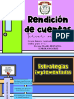 Rendición de Cuentas 1° A