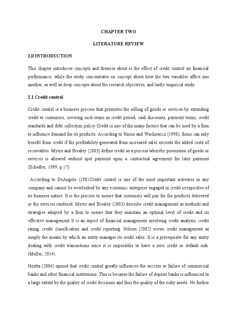 Chapters two and three credit cintrol pdf banks monetary policy
