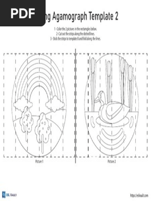 Free Printable Spring Agamograph Template 2