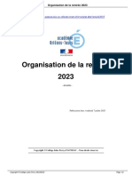 Organisation de La Rentree 2023 A2015