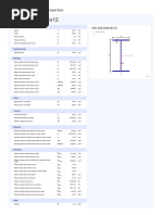 SHS 150x8 Cross-Section Properties | PDF | Bending | Structural Engineering