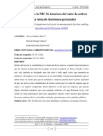 Importancia de La NIC 36 Deterioro Del Valor de Activos para La Toma de Decisiones Gerenciales