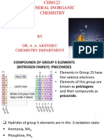 Selected Compounds and Properties of Groups V Vi Compounds - DR Akinsiku