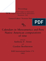 (BAR British Archaeological Reports International Series 174) Anthony F. Aveni and Gordon Brotherston (Editors) - Calendars in Mesoamerica and Peru - Native Computation of Time-BAR (1983)