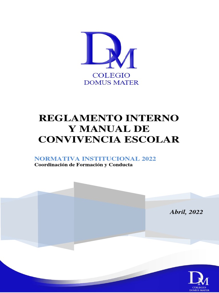 Reglamento de Convivencia | PDF | Plan de estudios | Maestros