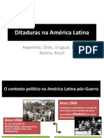 Ditaduras Na América Latina-Argentina-Chile-Uruguai-Peru-Bolívia-Brasil