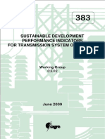 Sustainable Development Performance Indicators For Transmission System Operators