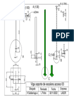 Viga Soporte de Escalera 520 - Con Angulos