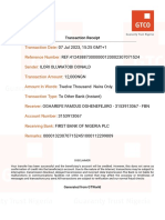 Transaction Date: Reference Number: Sender: Transaction Amount: Amount in Words: Transaction Type: Receiver: Account Number: Receiving Bank: Remarks