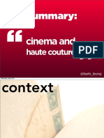 Cinema and Haute Couture