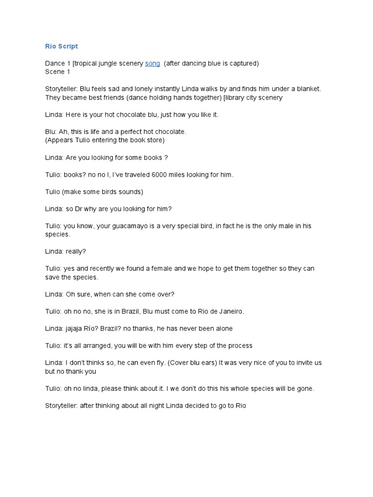 Rio Script | PDF