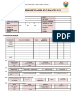 Ficha Diagnostica Del Estudiante 2023 Secundaria