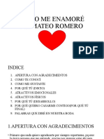 Como Me Enamore de Mateo Romero