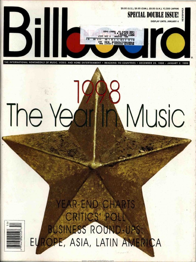 Billboard Year End Magazine 1998