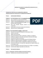 Protocolo de Accion Ante La Presencia de Vulneracion de Derechos de Estudiantes.