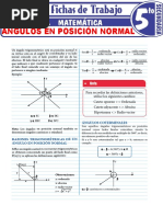 Angulo en Posicion Normal para Quinto Grado de Secundaria