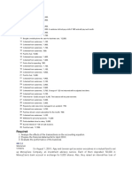 Analyze The Effects of The Transactions On The Accounting Equation.e