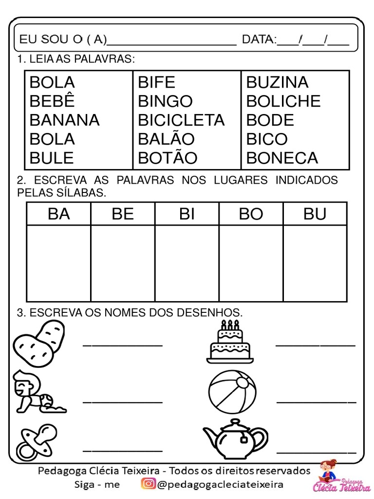 SÍLABAS | PDF, image size:768x1024