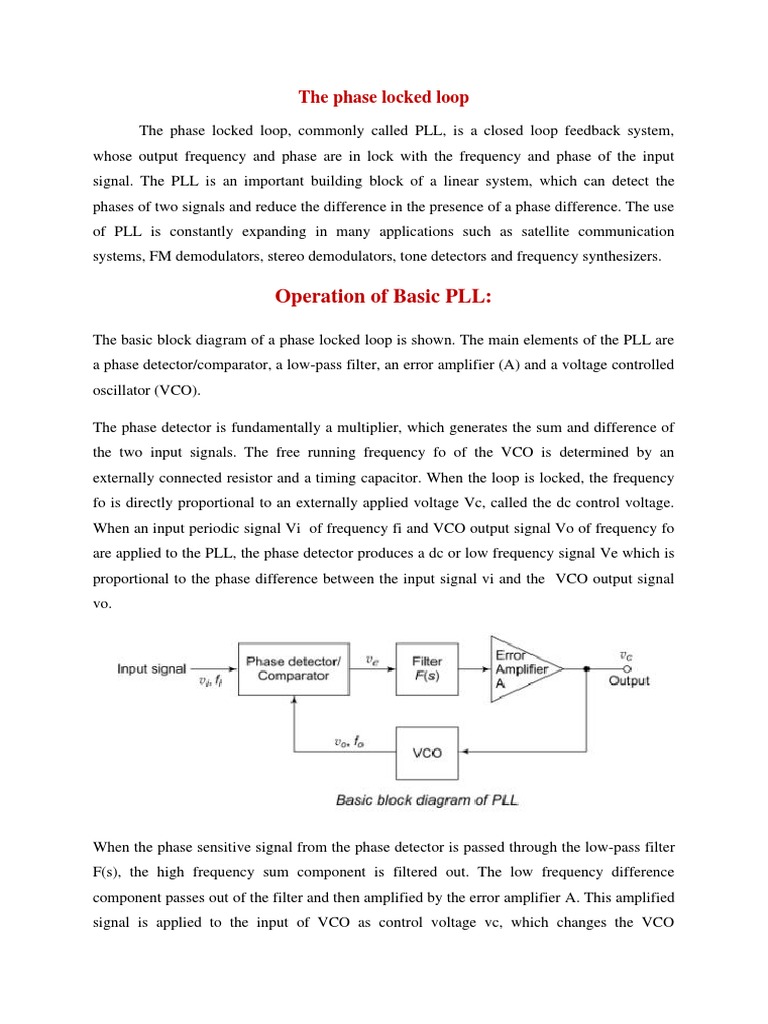 Integratedelectronics (Unit3) Phase Locked Loop PDF Detector (Radio