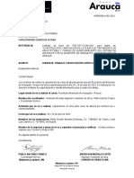 Orden de Trabajo y Listado de Personal para Capacitacion y Cursos de Alturas - Ptap Arauquita.......