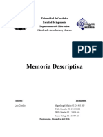 Memoria Descriptiva Y de Calculo