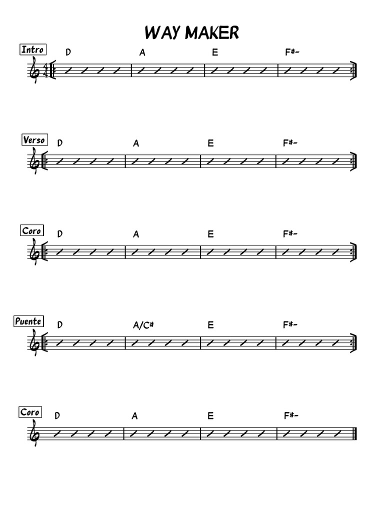 Way Maker-D | PDF