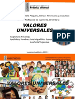 VALORES UNIVERSALES - vEGA - Sicologia