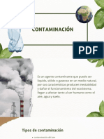 Presentacion Cuidado Del Medio Ambiente Collage Scrapbook Verde y Blanco
