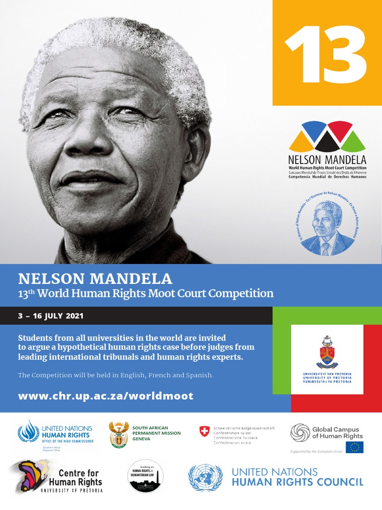 13TH Nelson Mandela World Human Rights Moot Court Competition | PDF ...