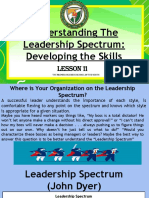 Understanding The Leadership Spectrum - Developing The Skills
