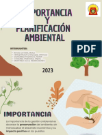 TRABAJO DE GESTION AMBIENTAL - IMPORTANCIA Y PLANIFICACIÓN