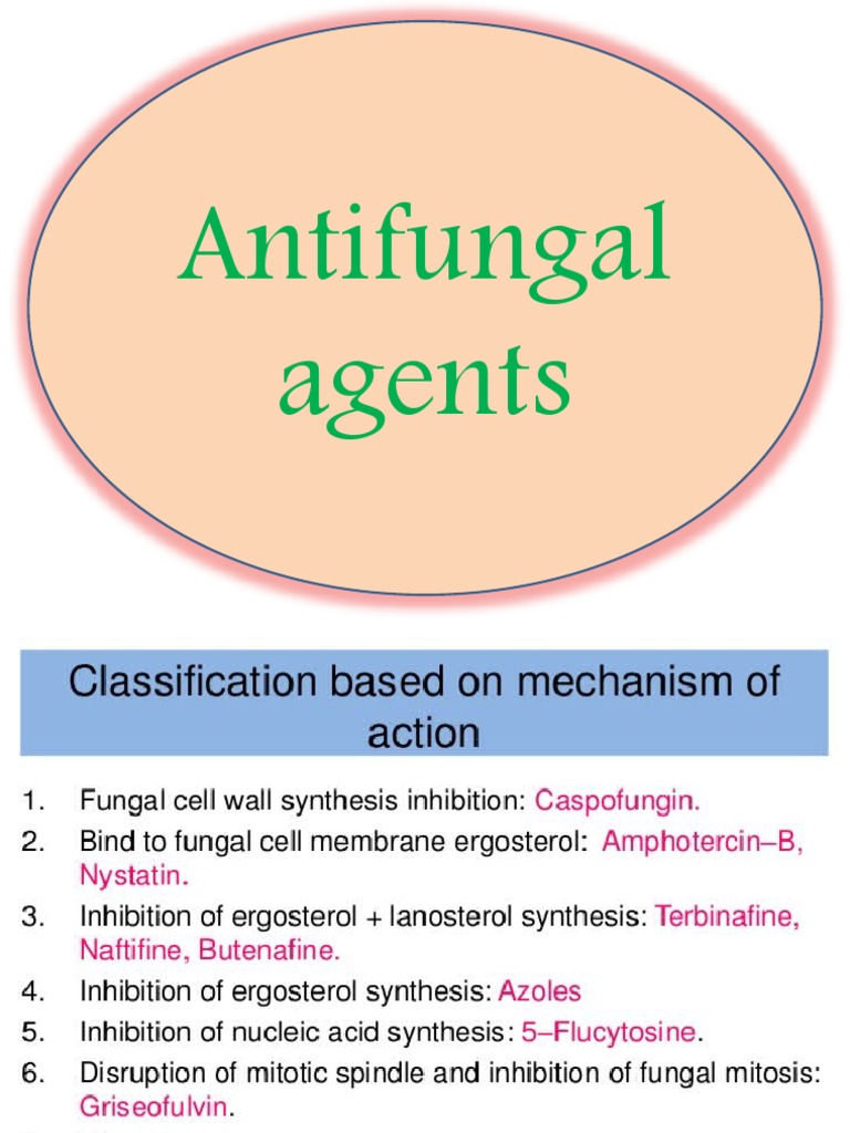 CLASSIFICATION OF ANTIFUNGAL AGENTS PDF visual data 8