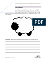 Lost Sheep Worksheets