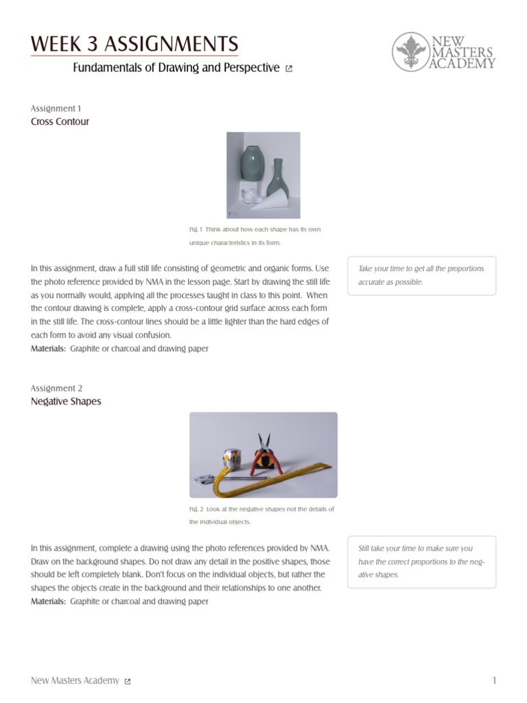 Drawing Fundamentals: Negative Shapes | PDF