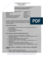 Convocatoria Abierta para El Cargo de Administrador Remanso Tunal